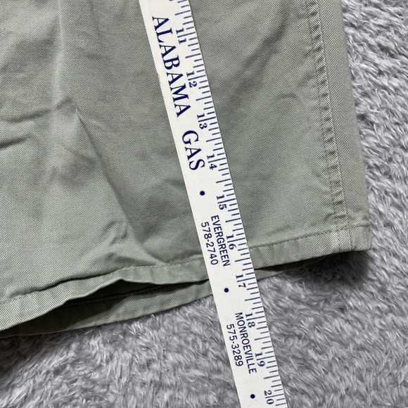 Polo Ralph Lauren Mens Vintage Chino Shorts Sage Green Pleated Made in USA 31 - Picture 8 of 8